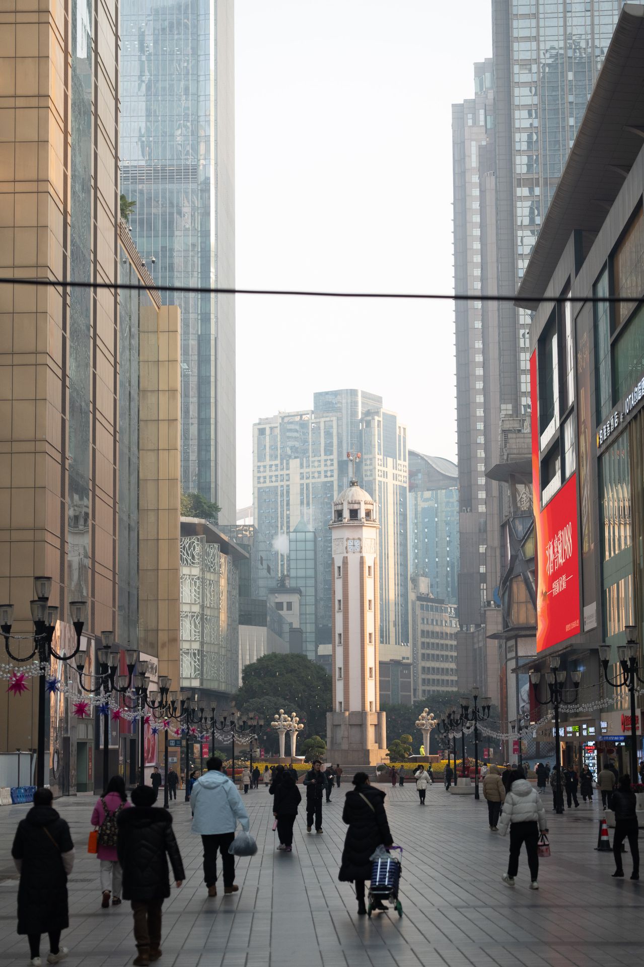 Jiefangbei, the neon-lit commercial heart of Chongqing