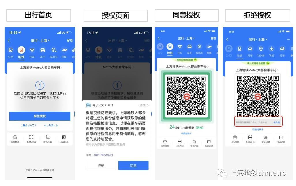 Alipay transport code for the Shanghai metro