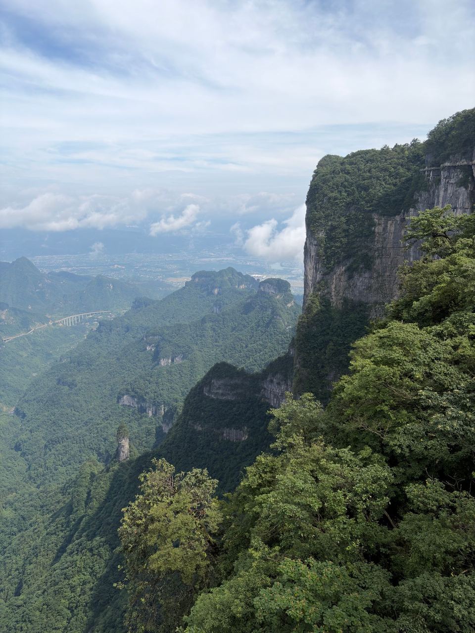 Ridges and cliffs from the summit paths