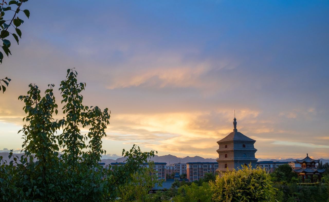 The Big Wild Goose Pagoda, a Tang-dynasty pagoda